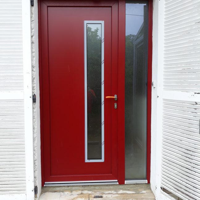 porte d'entrée rouge