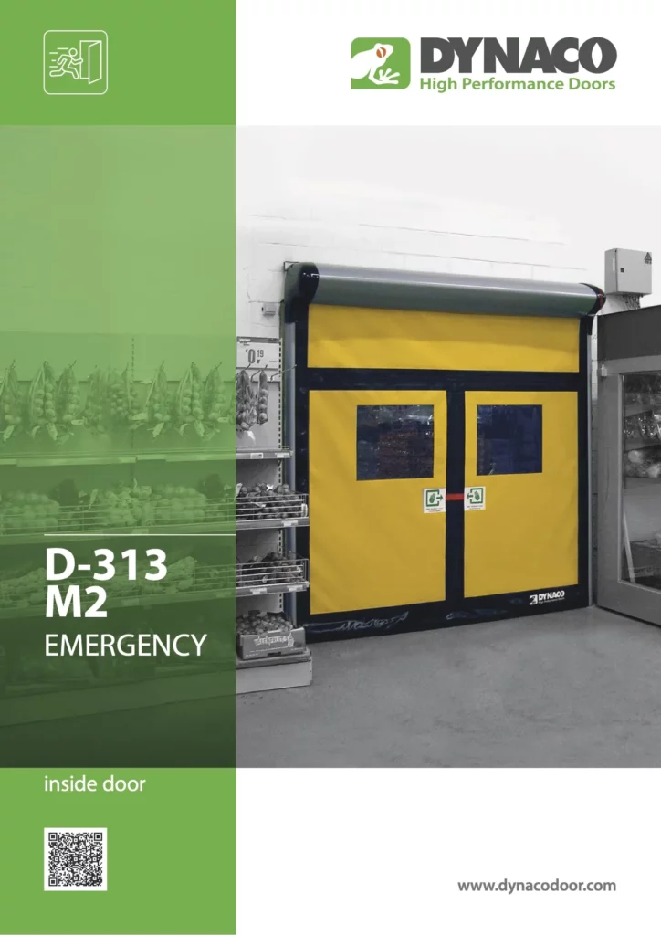 Catalogue Dynaco – porte rapide D-313 M2 Emergency.