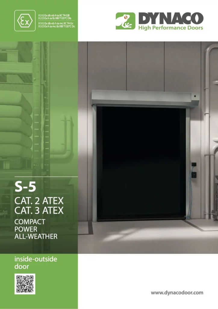 Catalogue Dynaco – porte rapide S-5 CAT.2 / CAT.3 ATEX.