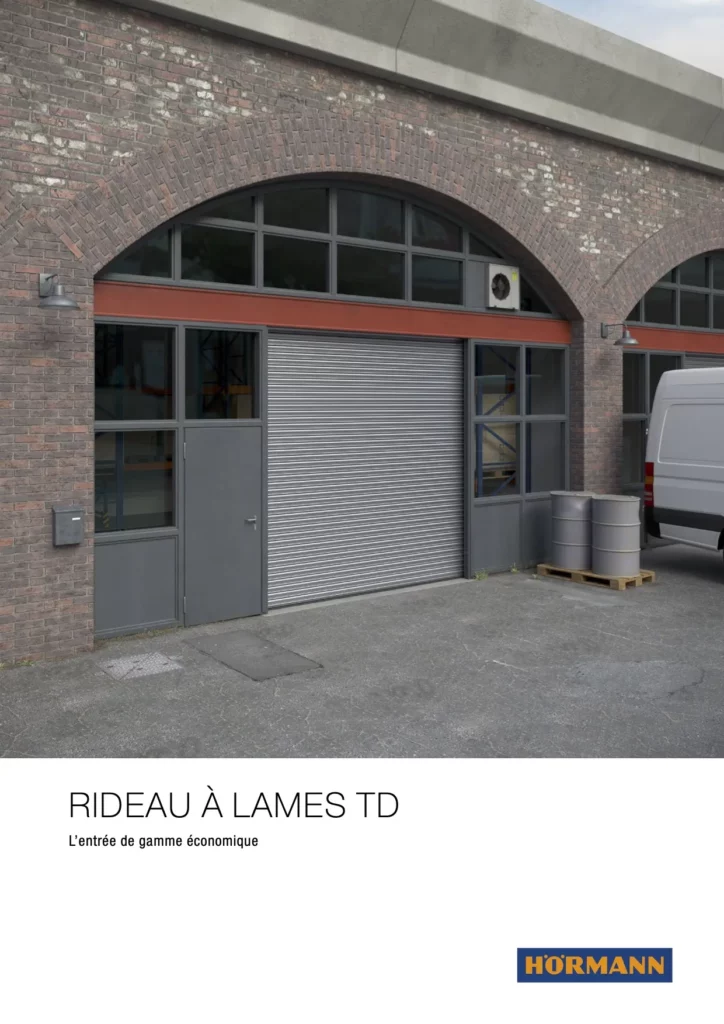 Catalogue Hörmann Rideaux TD Catalogue Hörmann – rideaux à lames TD.