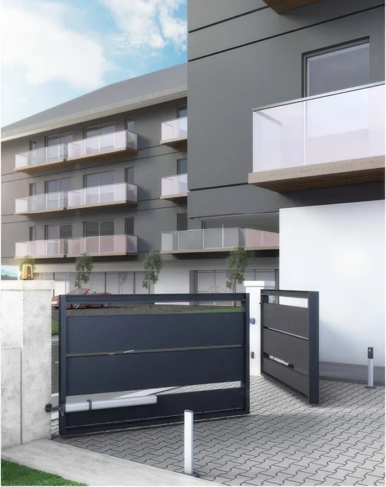 Portail battant industriel – SGC Fermetures Portail battant industriel installé par SGC Fermetures